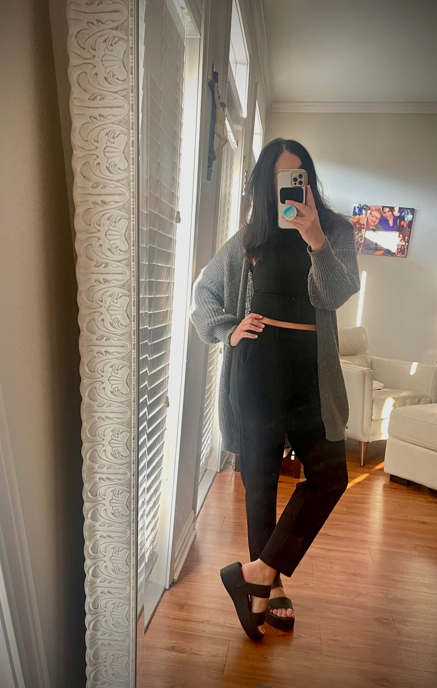 Straight Leg Pants With Pockets