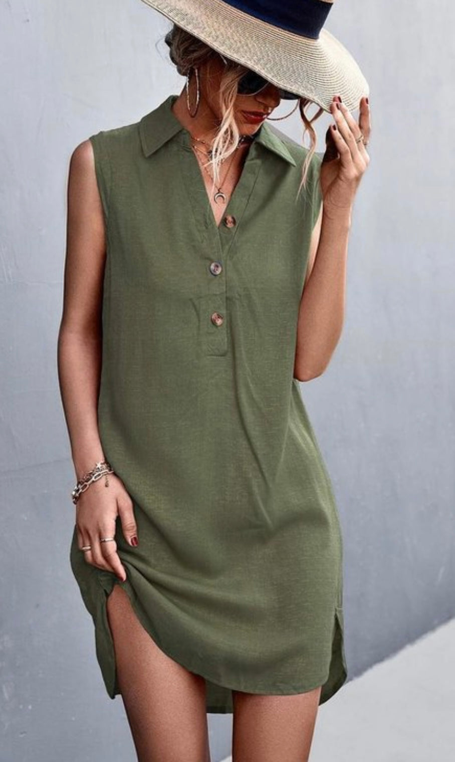 Sleeveless Casual Dress