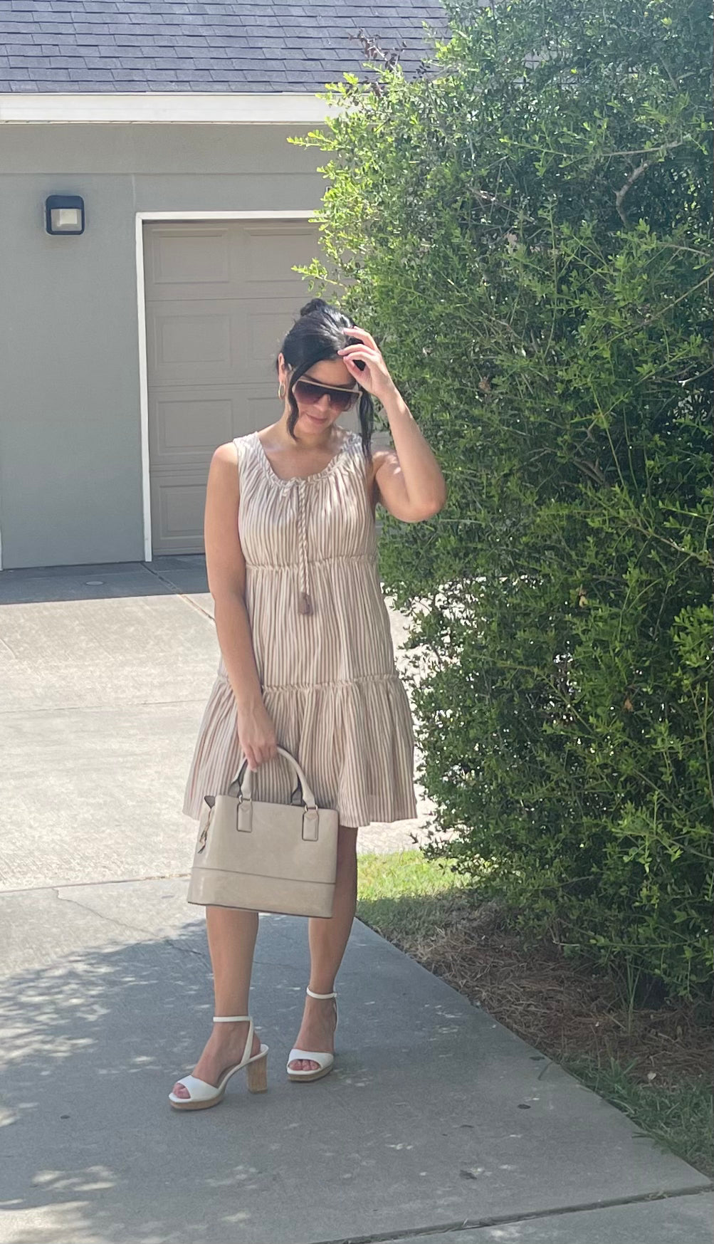 Striped Sleeveless Summer Dress
