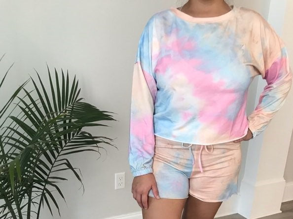Tie-Dye Pajama Set