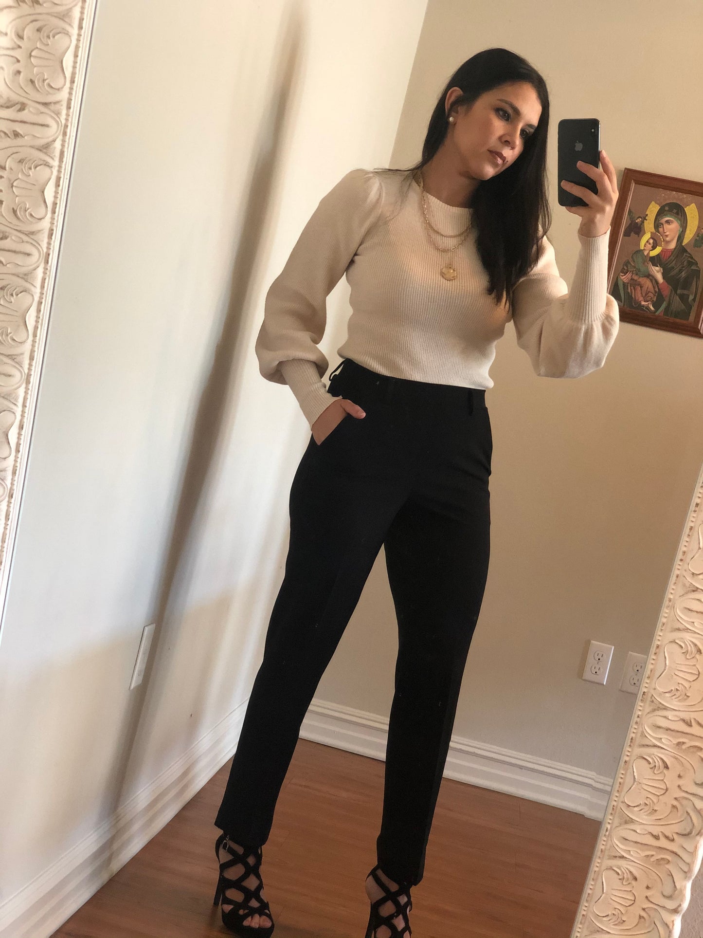 Straight Leg Pants With Pockets