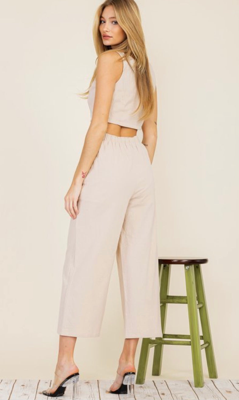 Linen Top & Bottom Set