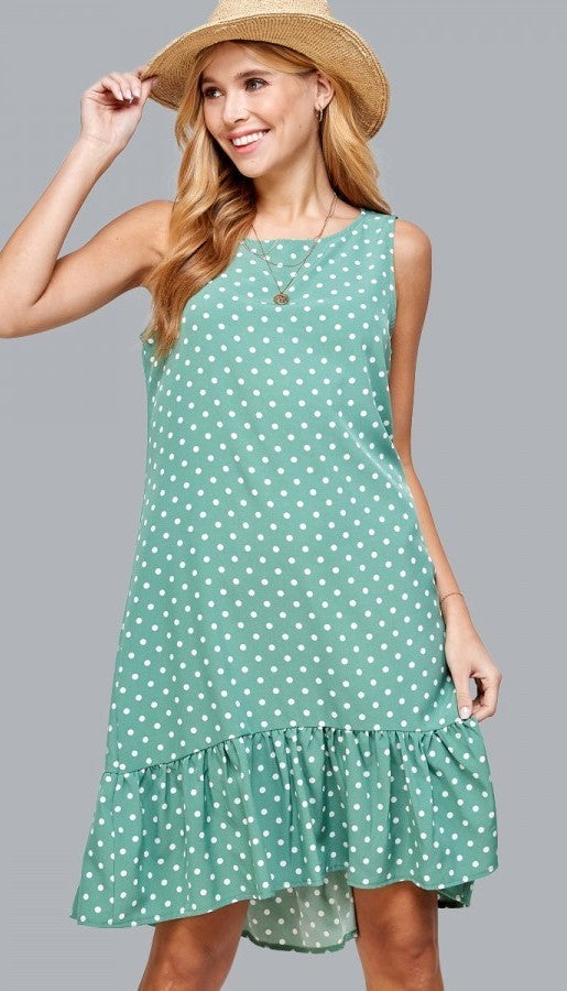 Sleeveless Ruffled Dress