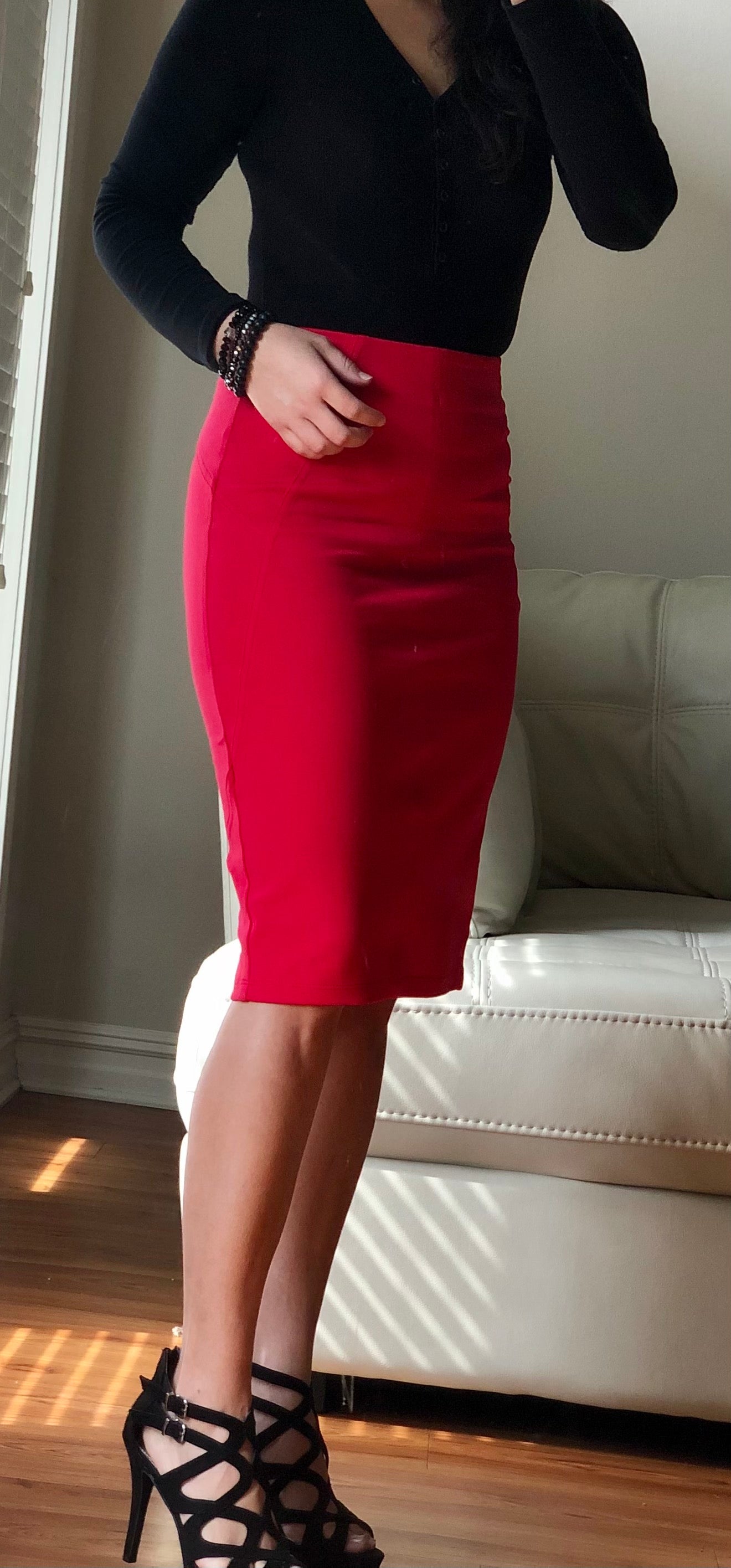Midi Pencil Skirt