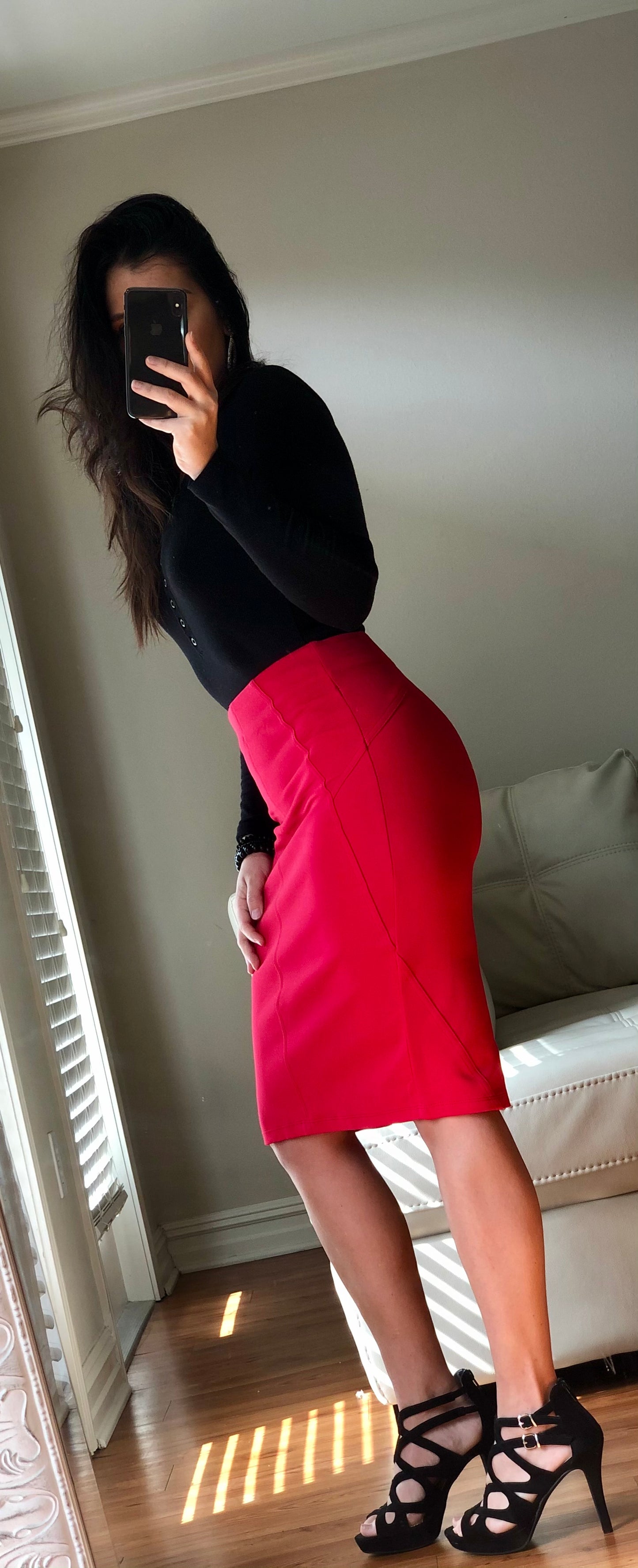 Midi Pencil Skirt