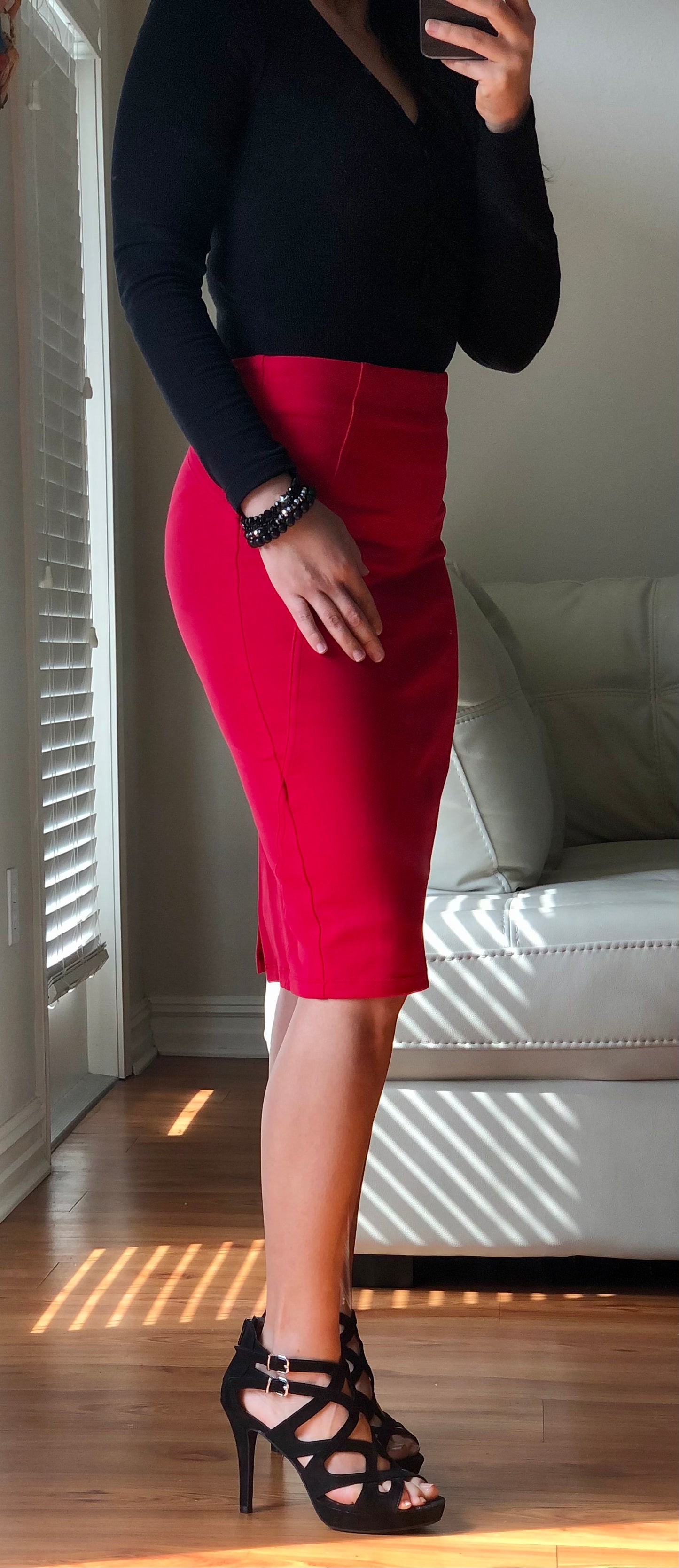 Midi Pencil Skirt